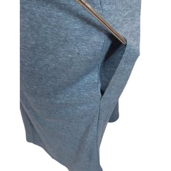 PRANA Cozy Up Henley Dress Size S NWT Casual Hemp Rust Blue/Gray Pockets - Picture 5 of 9